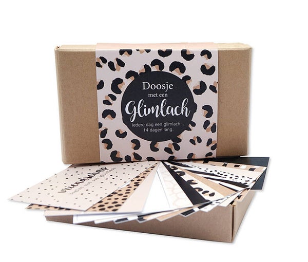 Doosje Glimlach Dierenprint