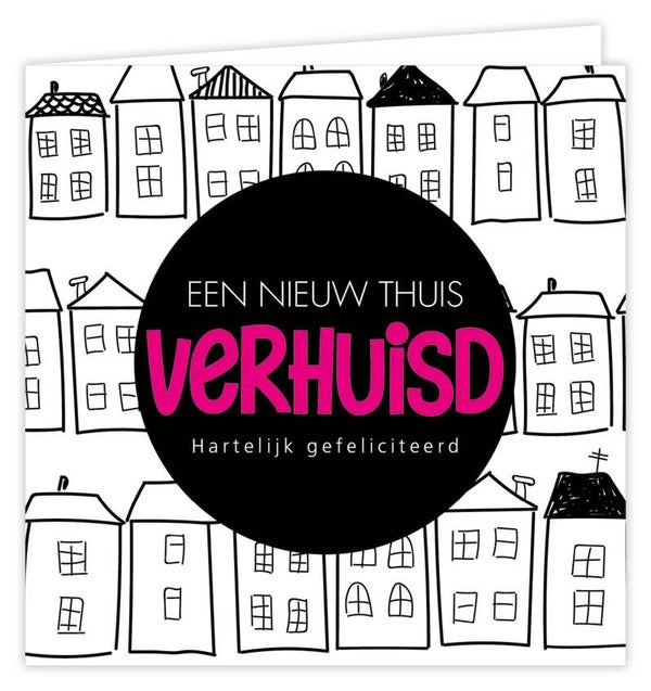 Wenskaart - Verhuisd