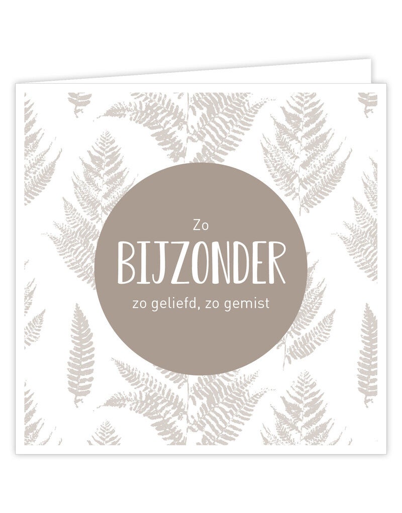 Condoleancekaart - Bijzonder