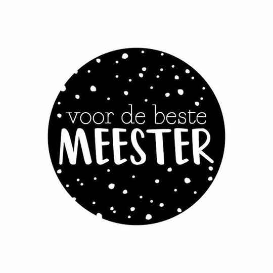 Kadosticker Voor De Beste Meester - 5 stuks