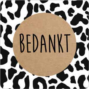 Kadostickers Bedankt - 5 stuks