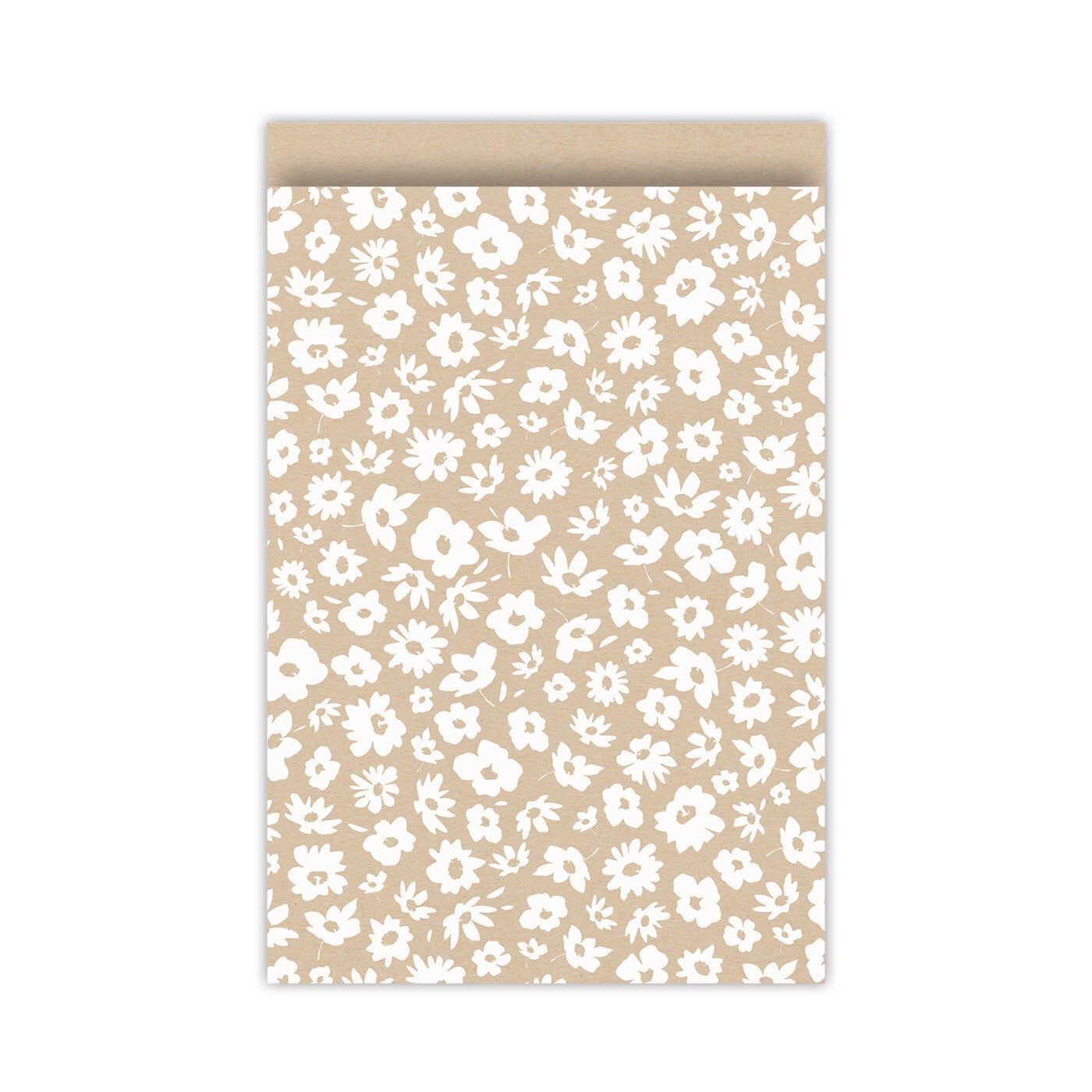 Kadozakje Millefleurs Kraft/Wit  17 x 25 cm - L