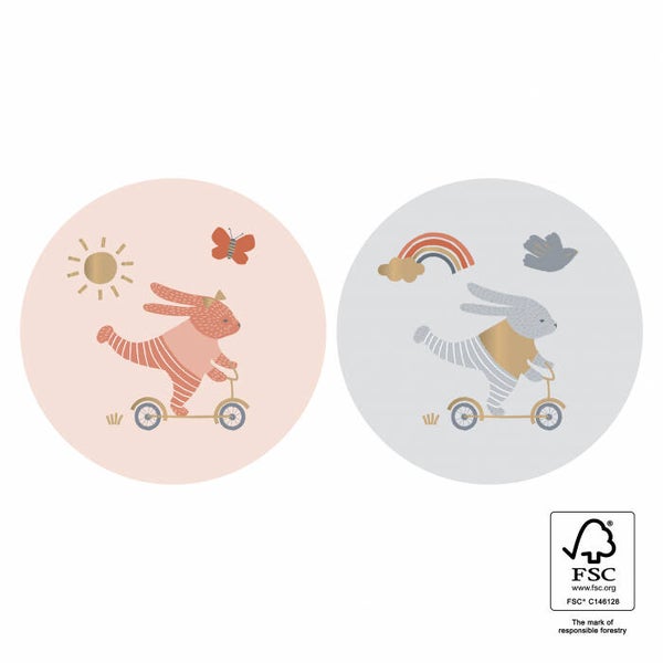 Kadosticker Bunny - 6 stuks