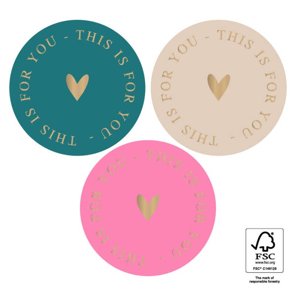 Kadostickers This Is For You Assorti - 6 stuks