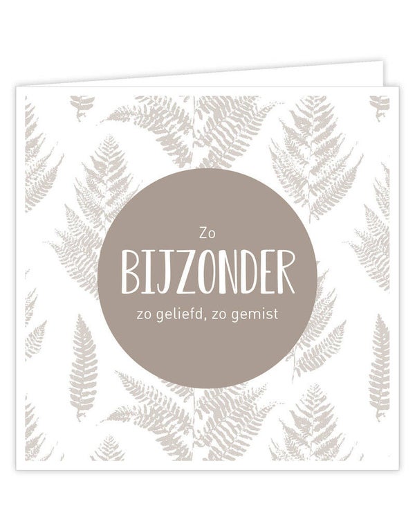 Condoleancekaart - Bijzonder