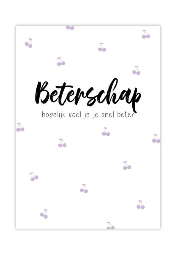 Postkaart - Beterschap