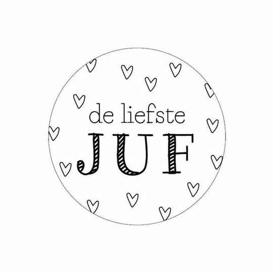 Kadosticker De Liefste Juf - 5 Stuks