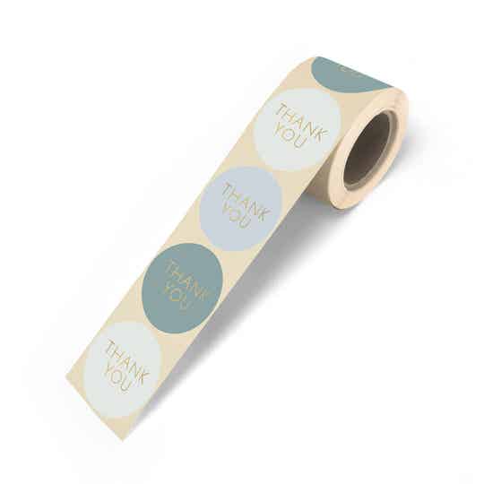 Kadostickers Thank You Cool - 6 stuks