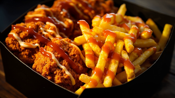 Golden Crispy Chicken Disco Fries