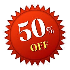 50 % OFF DISCOUNT STICKER (10 sheets) - 5350529000384