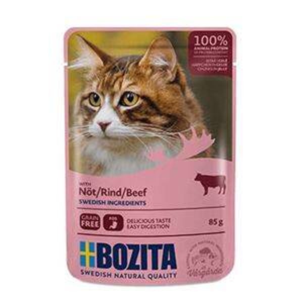 12x Bozita Feline Pouch Jelly Beef 85gr