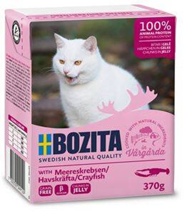 6x Bozita Tetra Feline Kreeft hapjes in gelei 370gr