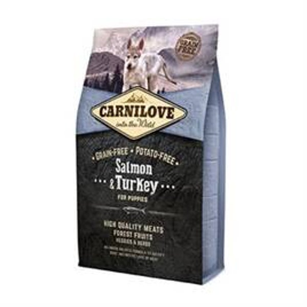 Carnilove Salmon / Turkey Puppies graanvrij 4 kg