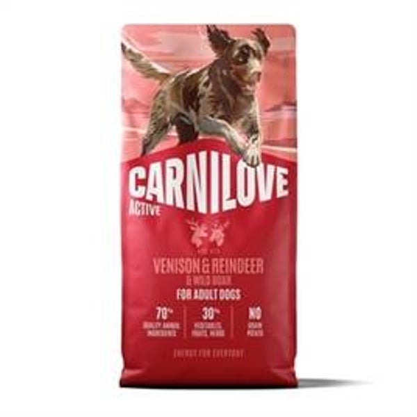 Carnilove Active Adult All Breeds Venison Reindeer Wild Boar 12 kg