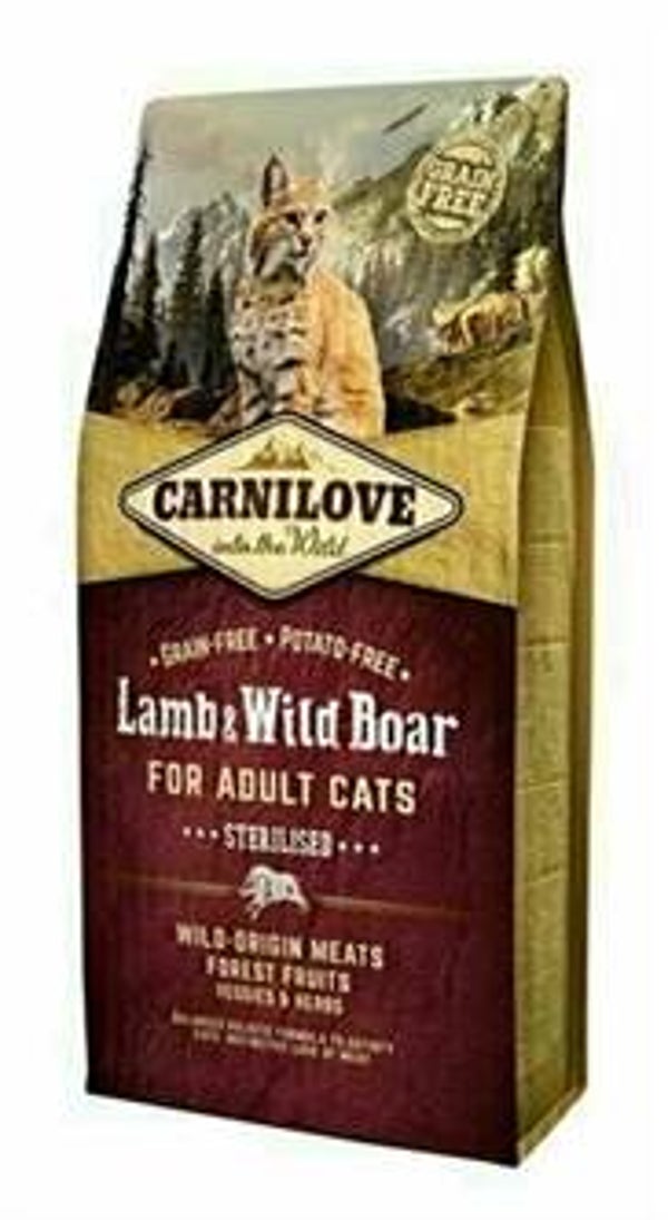 Carnilove Lamb & Wild Boar Sterilsed 6kg