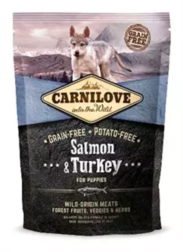 Carnilove Salmon / Turkey Puppies  Graanvrij 1,5kg