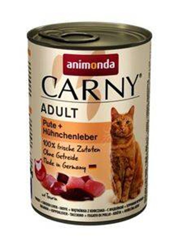 6x Carny Kalkoen & Kippenlever 400gr