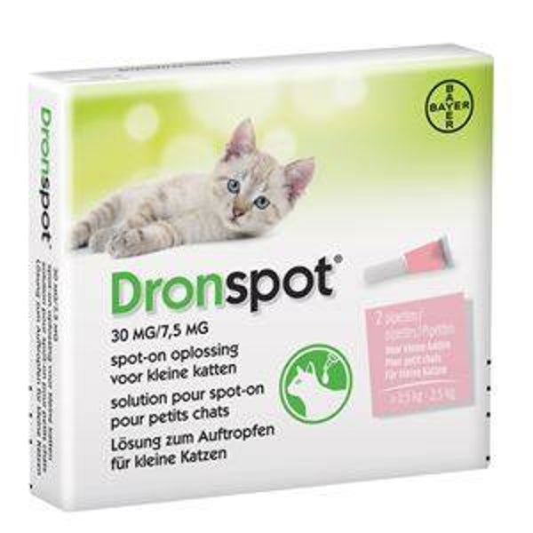 Dronspot 30 kleine kat wormmiddel 0.,5 tot 2,5kg / 2pip