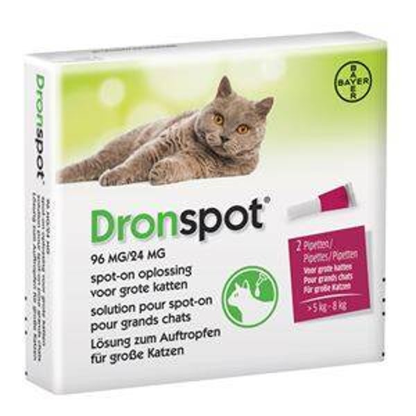 Dronspot 96 grote kat wormmiddel 5 tot 8kg / 2pip