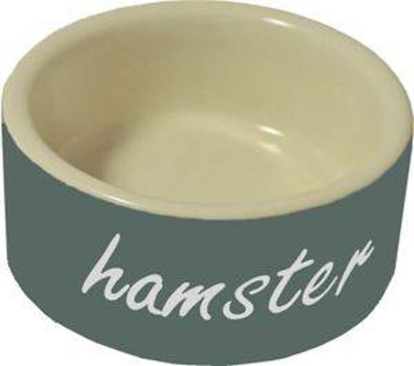 Hamster Eetbak Steen Grijs 8cm