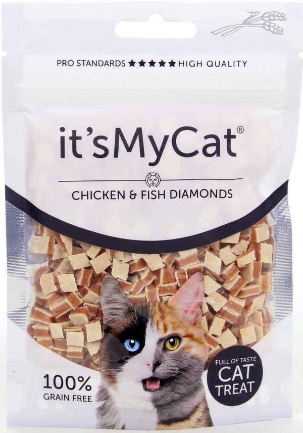 it's My Cat Chicken & Fish Diamonds 50gr