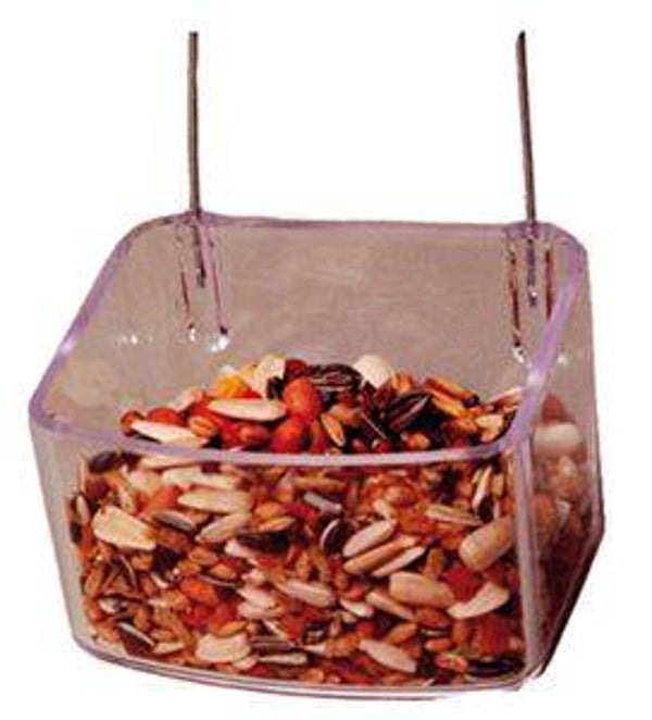 Konijnen Eetbak+Haak Transp.