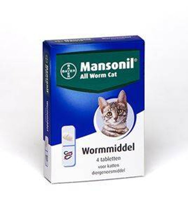 Mansonil All Worm Cat 4 tabletten