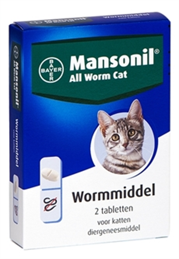 Mansonil All Worm Cat 2 tabletten