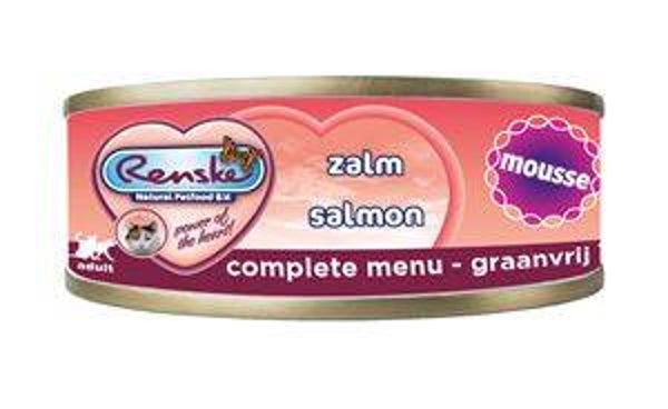 24x Renske Kat Blik Mousse Zalm 70gr