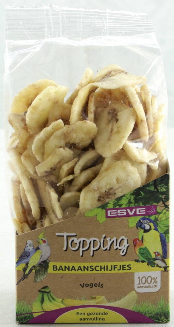 Topping Banaanschijfjes Vogel 125gr