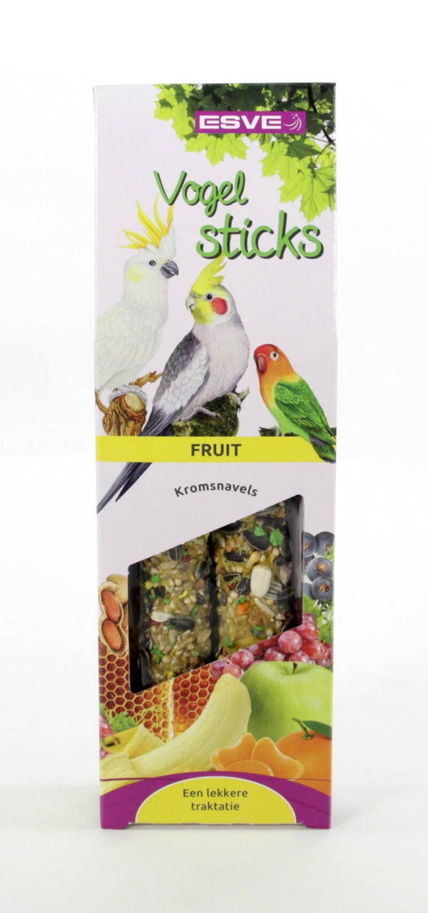 Vogelsticks Agap/gropar Fruit 2st