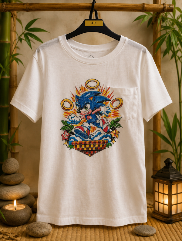 T shirt Sonic 4/5 ans