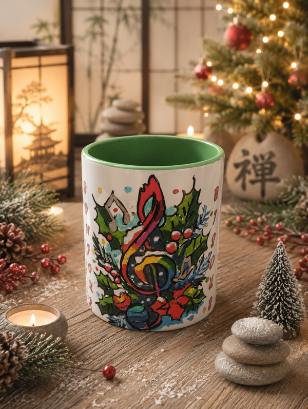 Tasse de noel Note de musique