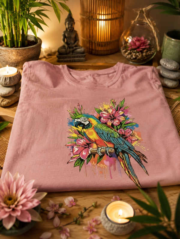 T shirt perroquet taille XL