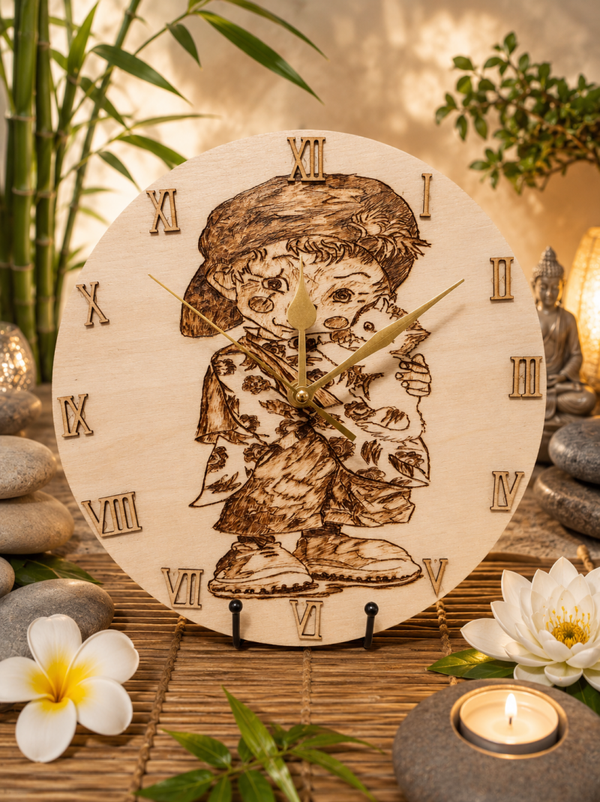 Horloge Gavroche et son chat