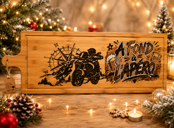 Planche apéro moto "A fond pour l'apéro"