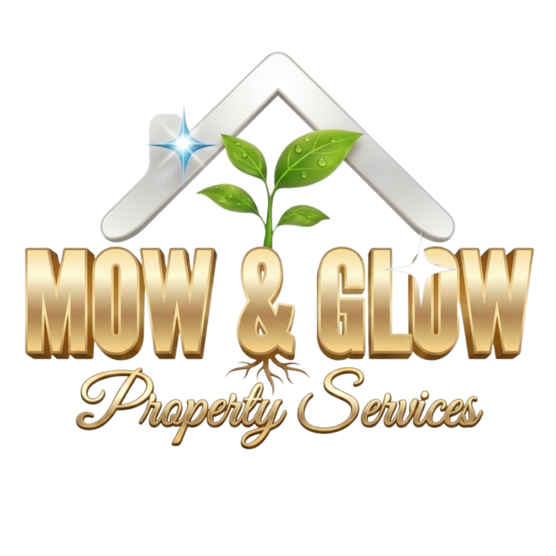 Mow & Glow Property Services Logo Banner