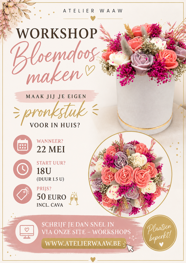 workshop bloemdoos maken 22 mei