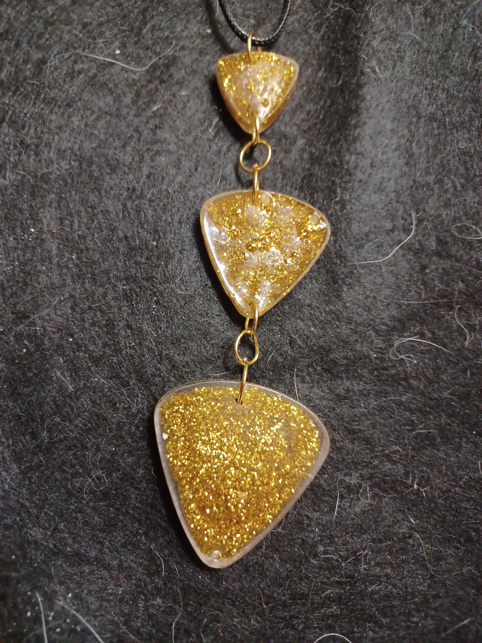 Triple triangle necklace