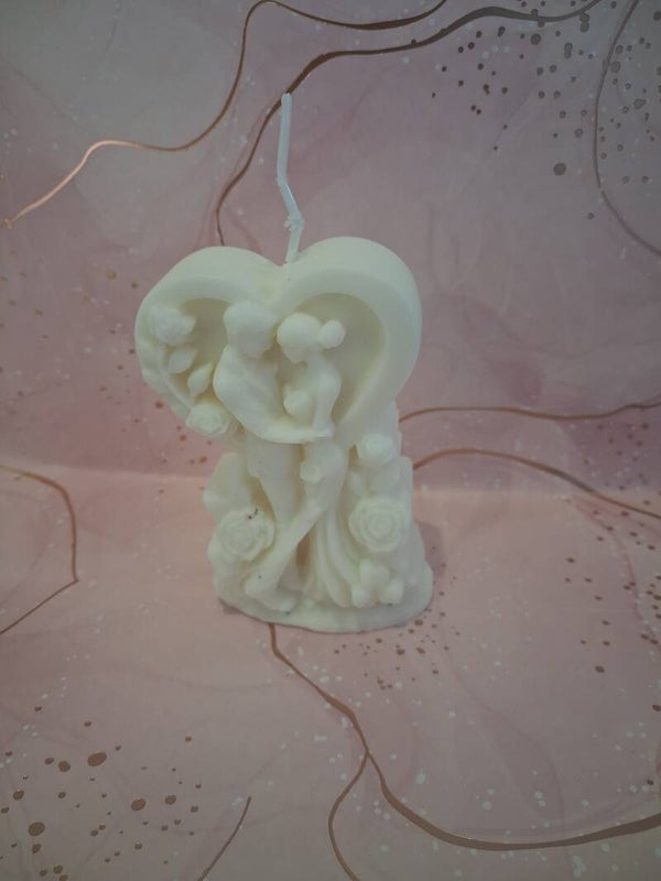 La Bougie "Étreinte Éternelle" – L'Amour Sculpté