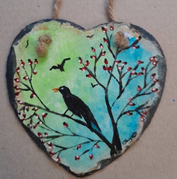 Heart shaped slate