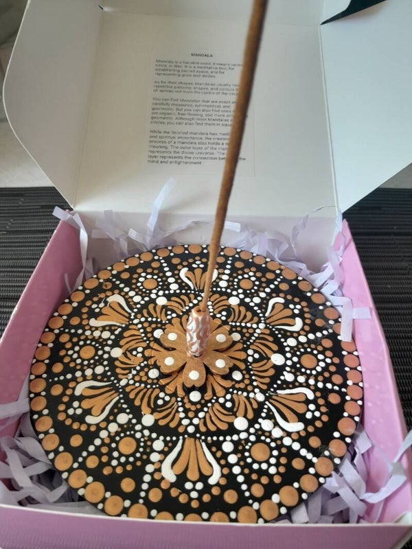 Incense stick holder (rose gold)