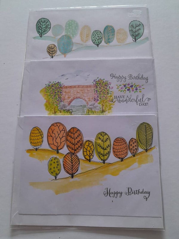 Pack three Birthday Cards