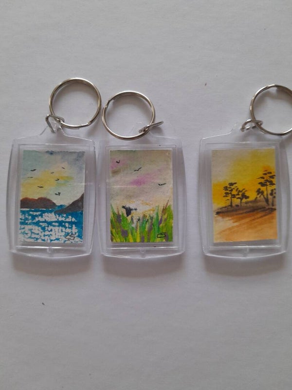 Pack of three Keyrings