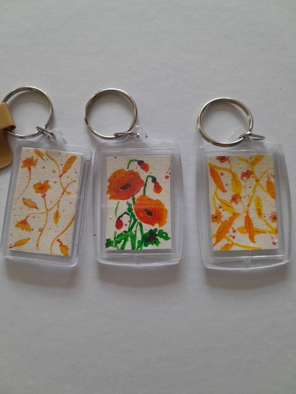 Pack of three Keyrings