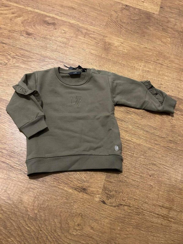 Groene pull met ruffels van Levv
