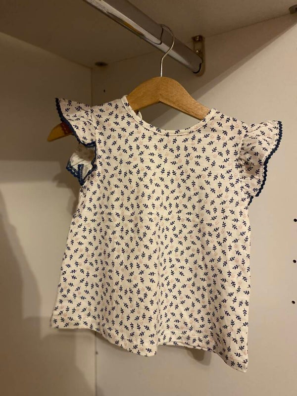 T-shirt met blaadjes