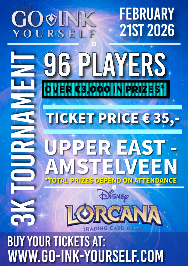 Regular Ticket: Go Ink Yourself - 3K Tournament!