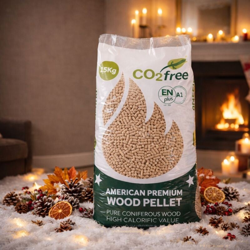 1 x American Premium Houtpellets 1x84x15kg