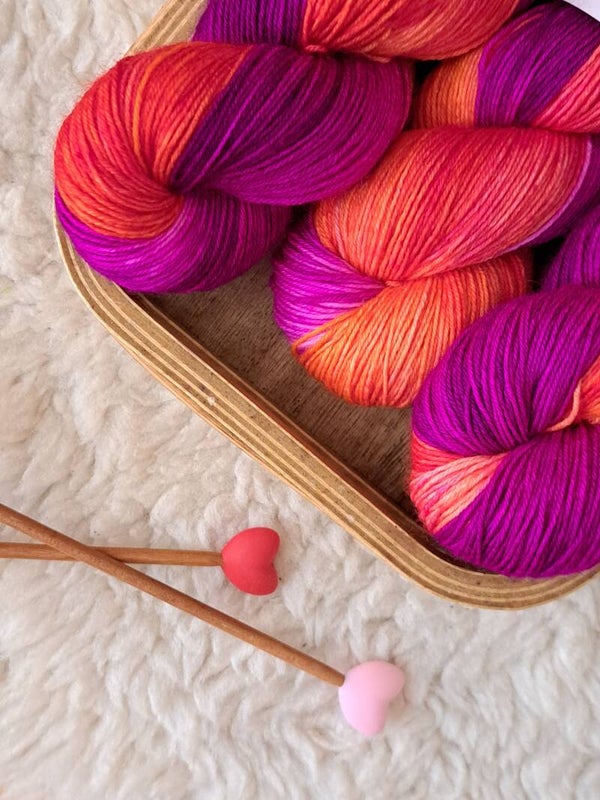 BFL sock 'Bloomfire' 💚
